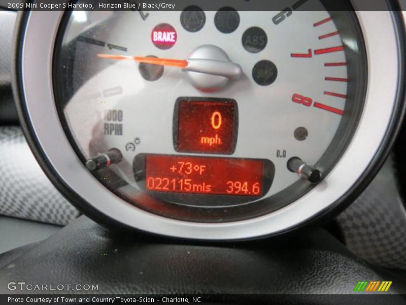Horizon Blue / Black/Grey 2009 Mini Cooper S Hardtop