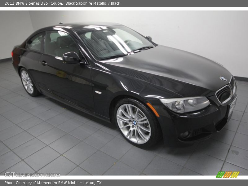Black Sapphire Metallic / Black 2012 BMW 3 Series 335i Coupe