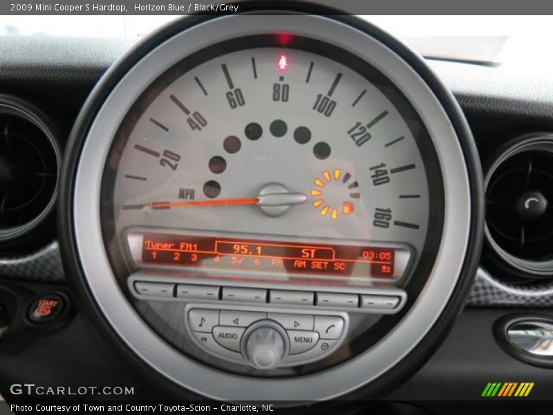 Horizon Blue / Black/Grey 2009 Mini Cooper S Hardtop