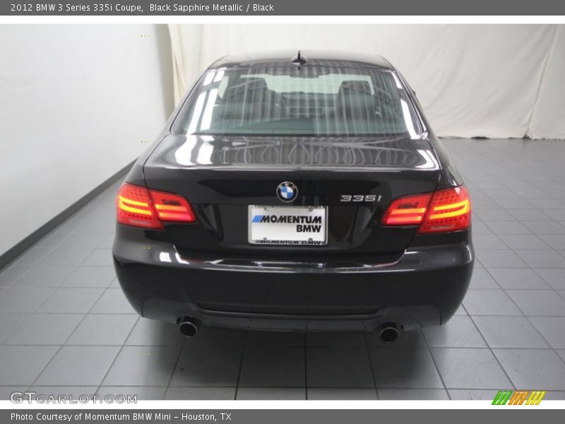 Black Sapphire Metallic / Black 2012 BMW 3 Series 335i Coupe