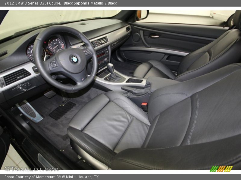 Black Sapphire Metallic / Black 2012 BMW 3 Series 335i Coupe