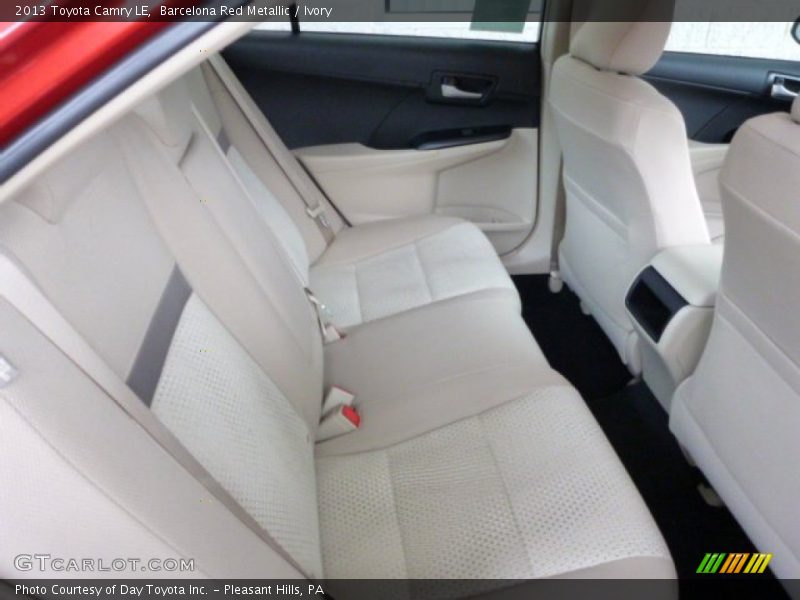 Rear Seat of 2013 Camry LE