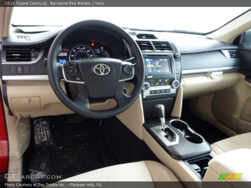 Barcelona Red Metallic / Ivory 2013 Toyota Camry LE
