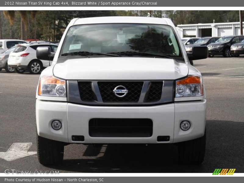 Blizzard White / Sport Apperance Gray/Charcoal 2012 Nissan Titan SV King Cab 4x4