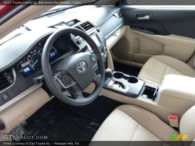 Barcelona Red Metallic / Ivory 2013 Toyota Camry LE