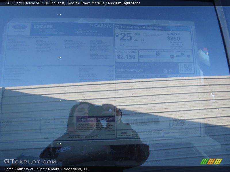 Kodiak Brown Metallic / Medium Light Stone 2013 Ford Escape SE 2.0L EcoBoost