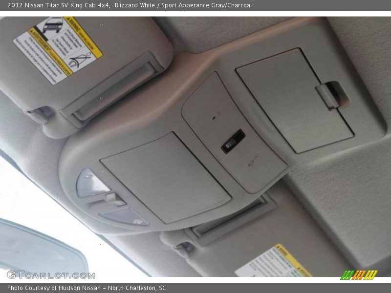 Blizzard White / Sport Apperance Gray/Charcoal 2012 Nissan Titan SV King Cab 4x4