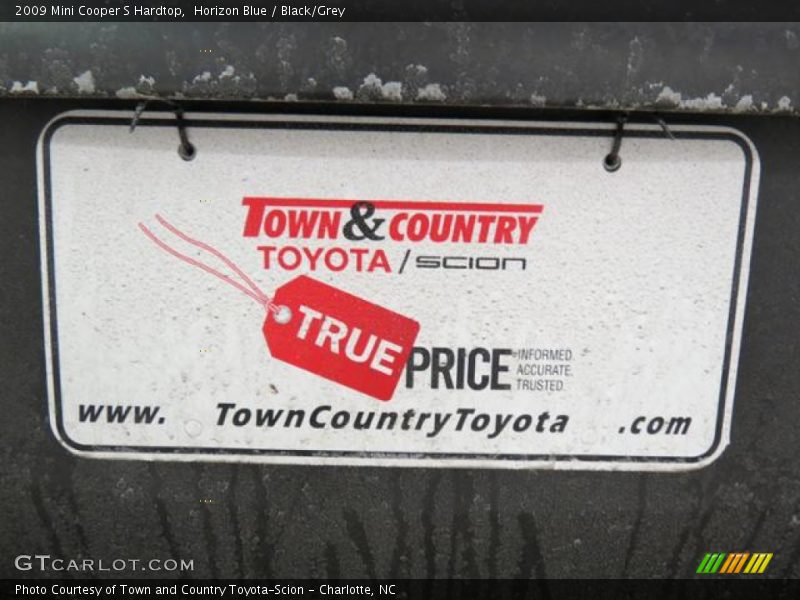 Horizon Blue / Black/Grey 2009 Mini Cooper S Hardtop