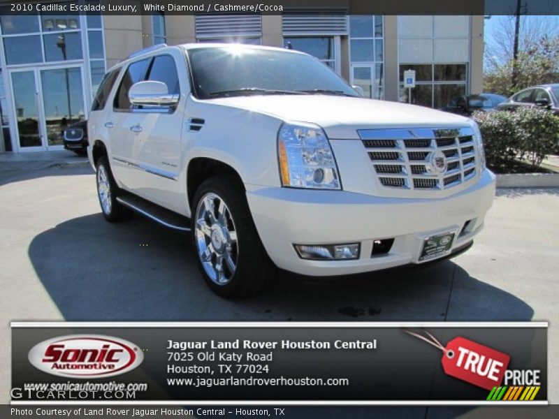 White Diamond / Cashmere/Cocoa 2010 Cadillac Escalade Luxury