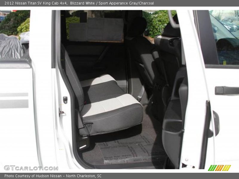 Blizzard White / Sport Apperance Gray/Charcoal 2012 Nissan Titan SV King Cab 4x4