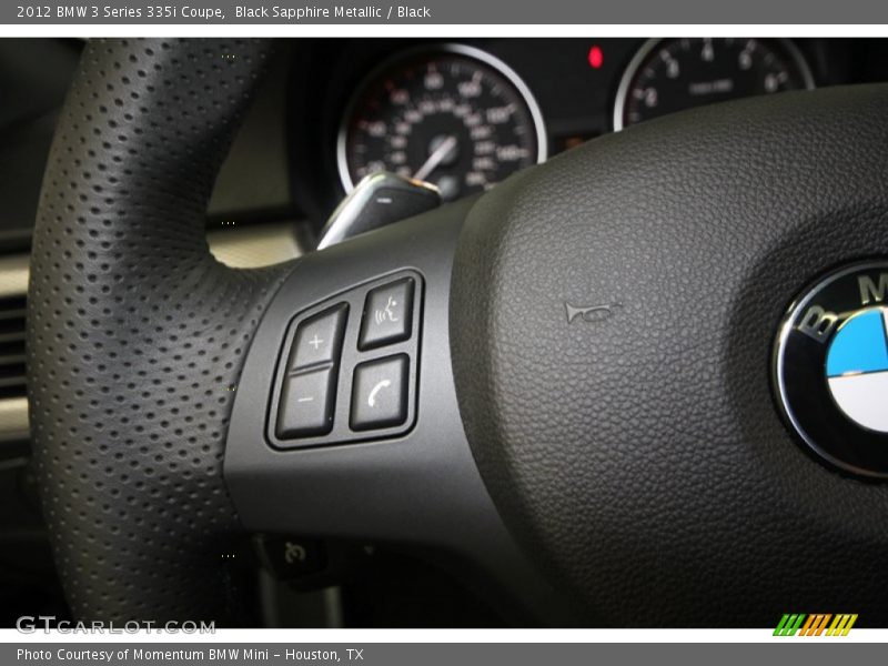 Black Sapphire Metallic / Black 2012 BMW 3 Series 335i Coupe