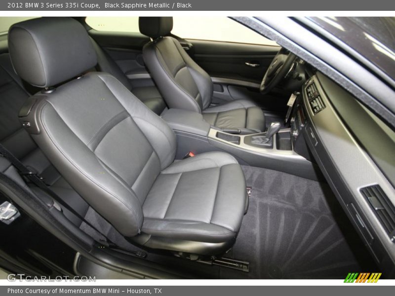 Black Sapphire Metallic / Black 2012 BMW 3 Series 335i Coupe
