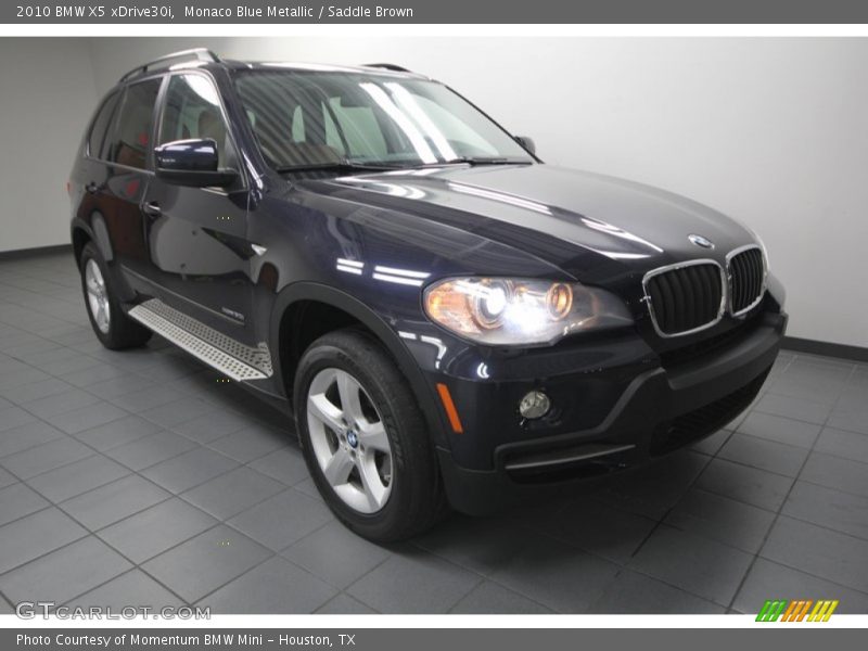 Monaco Blue Metallic / Saddle Brown 2010 BMW X5 xDrive30i