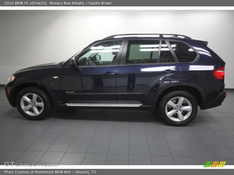 Monaco Blue Metallic / Saddle Brown 2010 BMW X5 xDrive30i