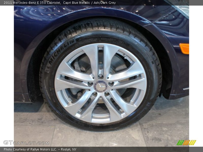 Capri Blue Metallic / Ash/Dark Grey 2011 Mercedes-Benz E 350 Cabriolet