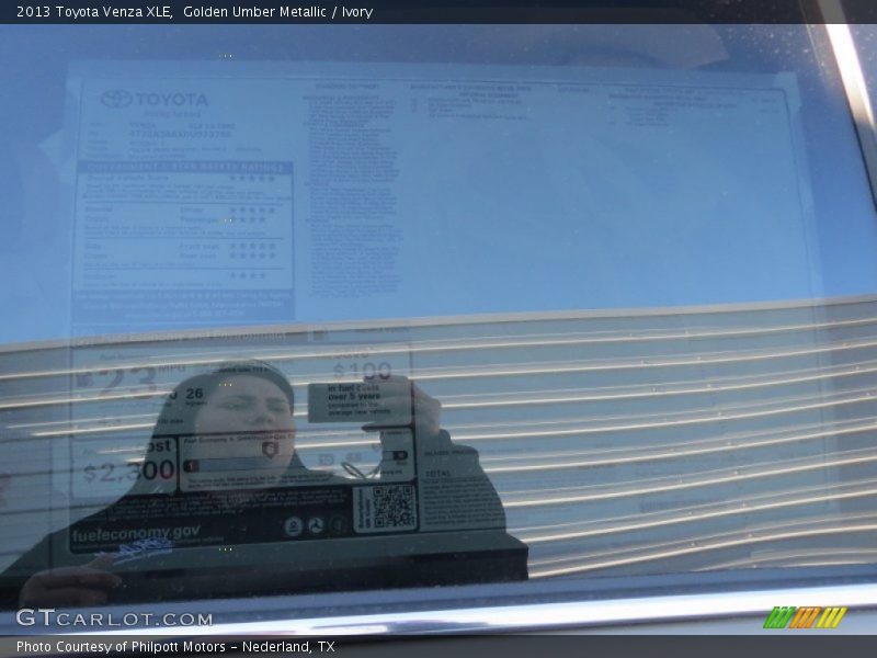 Golden Umber Metallic / Ivory 2013 Toyota Venza XLE