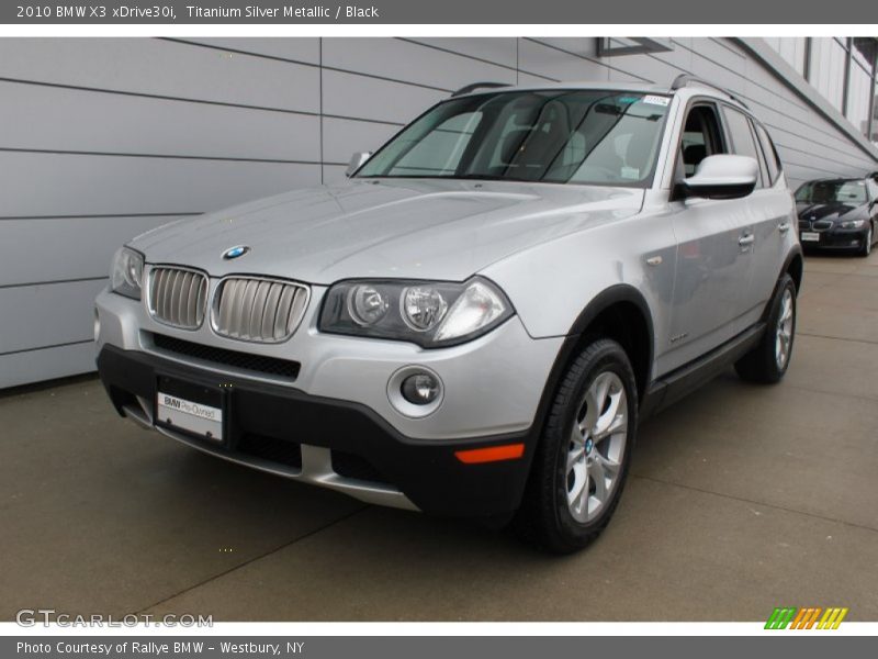 Titanium Silver Metallic / Black 2010 BMW X3 xDrive30i