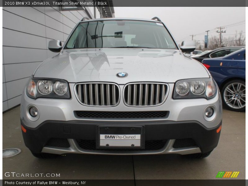 Titanium Silver Metallic / Black 2010 BMW X3 xDrive30i