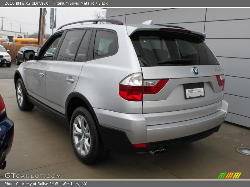 Titanium Silver Metallic / Black 2010 BMW X3 xDrive30i