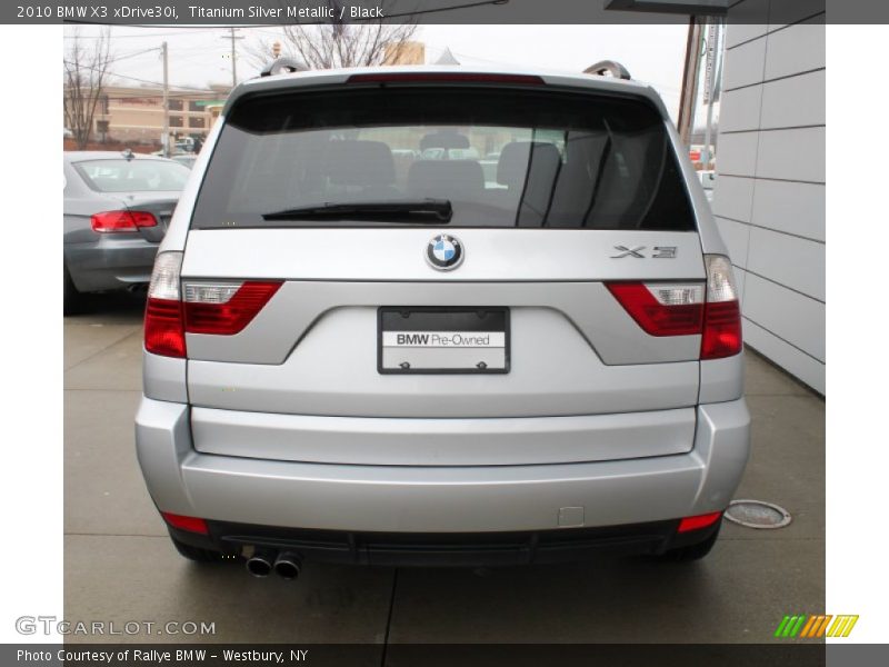 Titanium Silver Metallic / Black 2010 BMW X3 xDrive30i