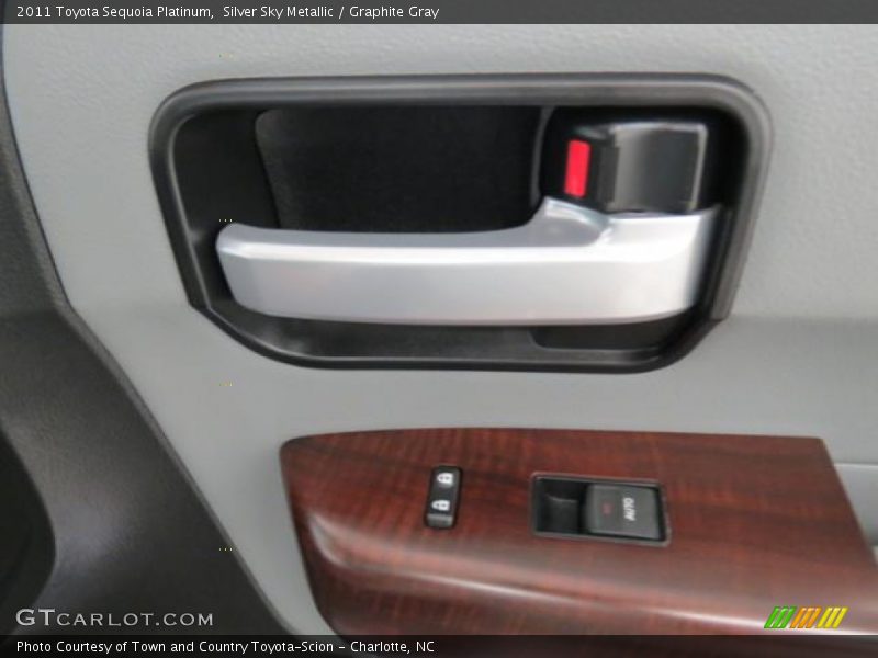 Silver Sky Metallic / Graphite Gray 2011 Toyota Sequoia Platinum