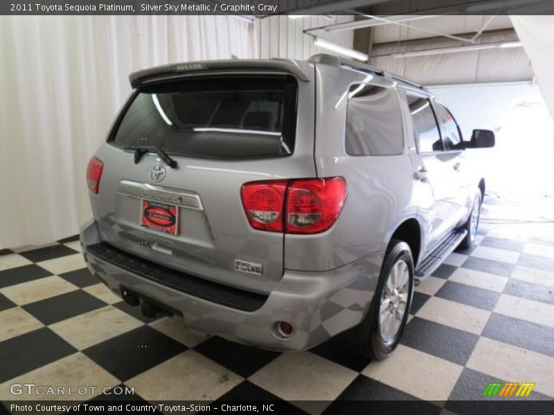 Silver Sky Metallic / Graphite Gray 2011 Toyota Sequoia Platinum