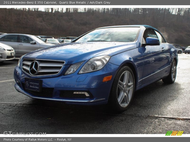Quartz Blue Metallic / Ash/Dark Grey 2011 Mercedes-Benz E 350 Cabriolet