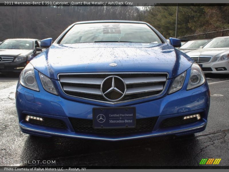 Quartz Blue Metallic / Ash/Dark Grey 2011 Mercedes-Benz E 350 Cabriolet