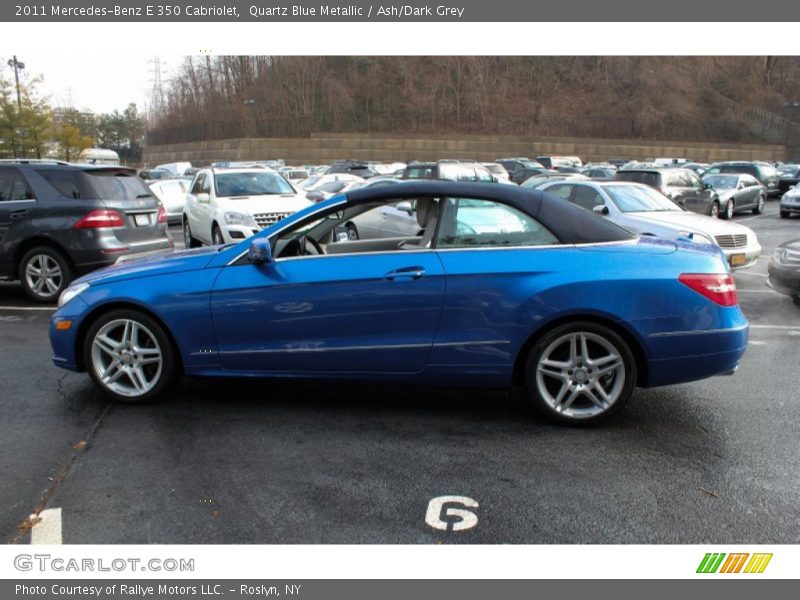 Quartz Blue Metallic / Ash/Dark Grey 2011 Mercedes-Benz E 350 Cabriolet