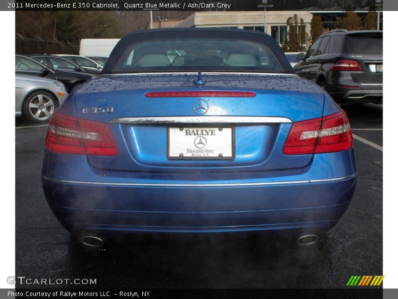 Quartz Blue Metallic / Ash/Dark Grey 2011 Mercedes-Benz E 350 Cabriolet
