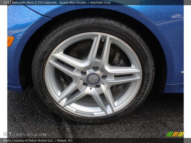 Quartz Blue Metallic / Ash/Dark Grey 2011 Mercedes-Benz E 350 Cabriolet