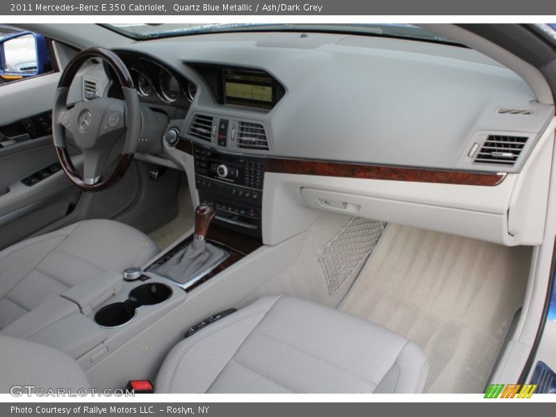 Quartz Blue Metallic / Ash/Dark Grey 2011 Mercedes-Benz E 350 Cabriolet