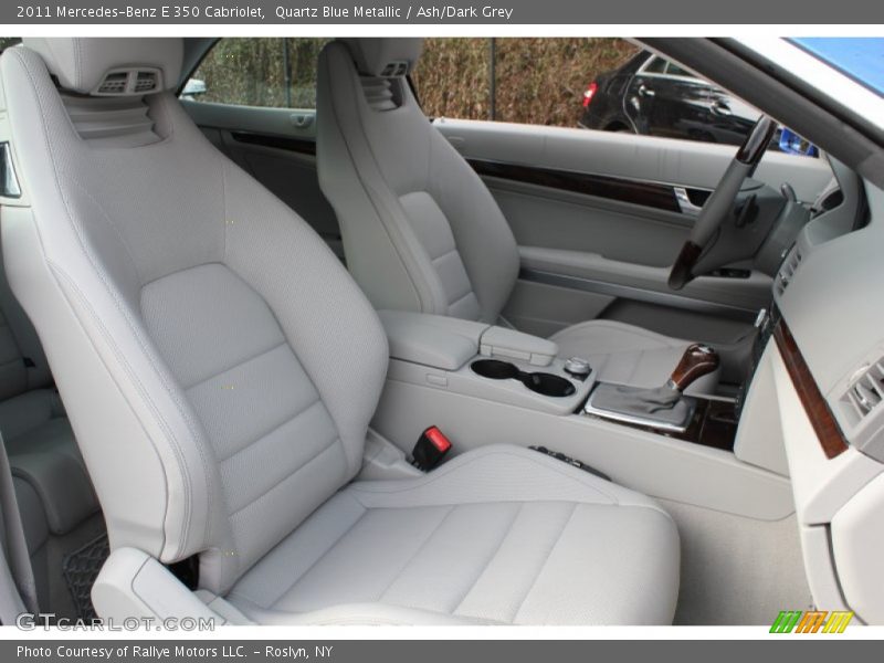 Quartz Blue Metallic / Ash/Dark Grey 2011 Mercedes-Benz E 350 Cabriolet