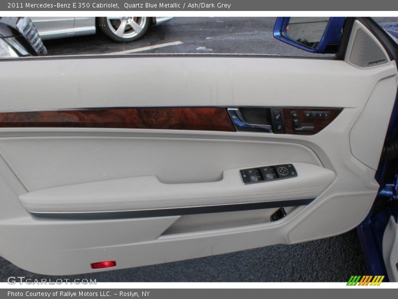 Quartz Blue Metallic / Ash/Dark Grey 2011 Mercedes-Benz E 350 Cabriolet
