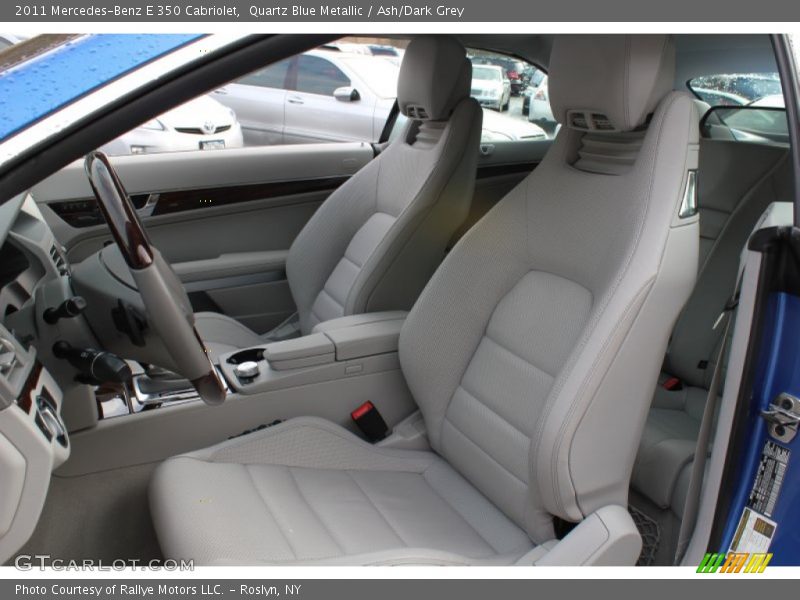 Quartz Blue Metallic / Ash/Dark Grey 2011 Mercedes-Benz E 350 Cabriolet