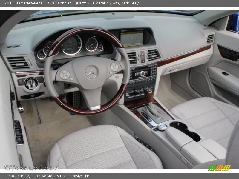 Quartz Blue Metallic / Ash/Dark Grey 2011 Mercedes-Benz E 350 Cabriolet