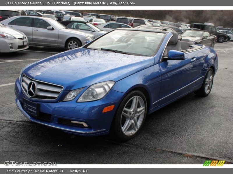 Quartz Blue Metallic / Ash/Dark Grey 2011 Mercedes-Benz E 350 Cabriolet