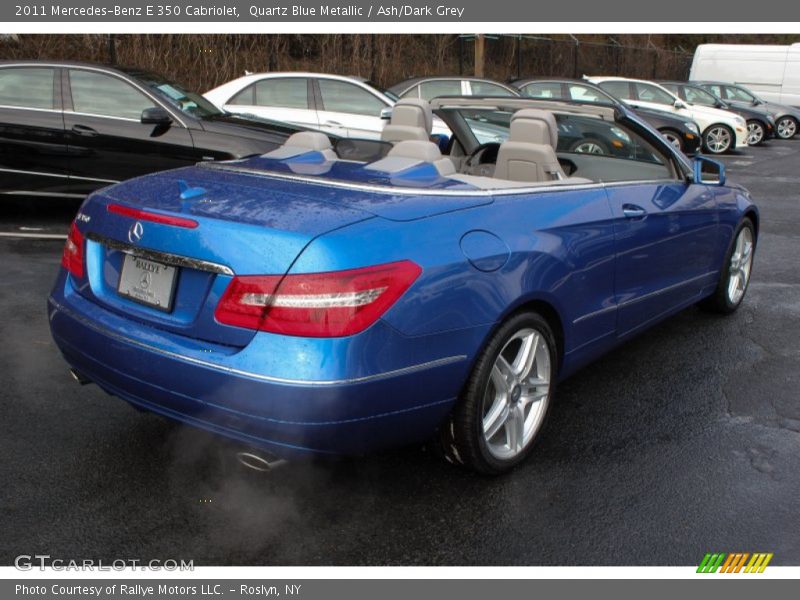 Quartz Blue Metallic / Ash/Dark Grey 2011 Mercedes-Benz E 350 Cabriolet