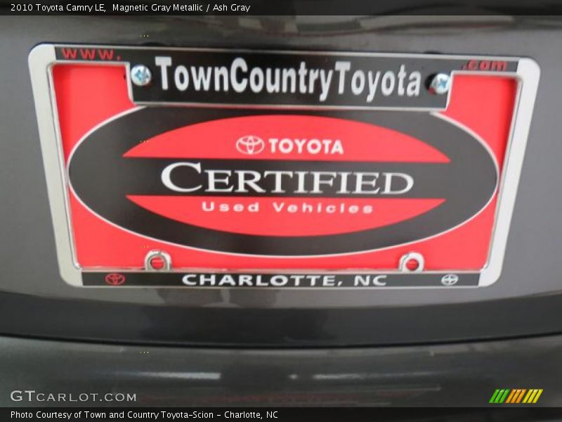 Magnetic Gray Metallic / Ash Gray 2010 Toyota Camry LE
