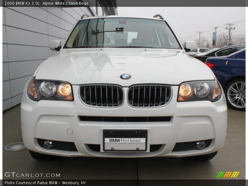 Alpine White / Sand Beige 2006 BMW X3 3.0i