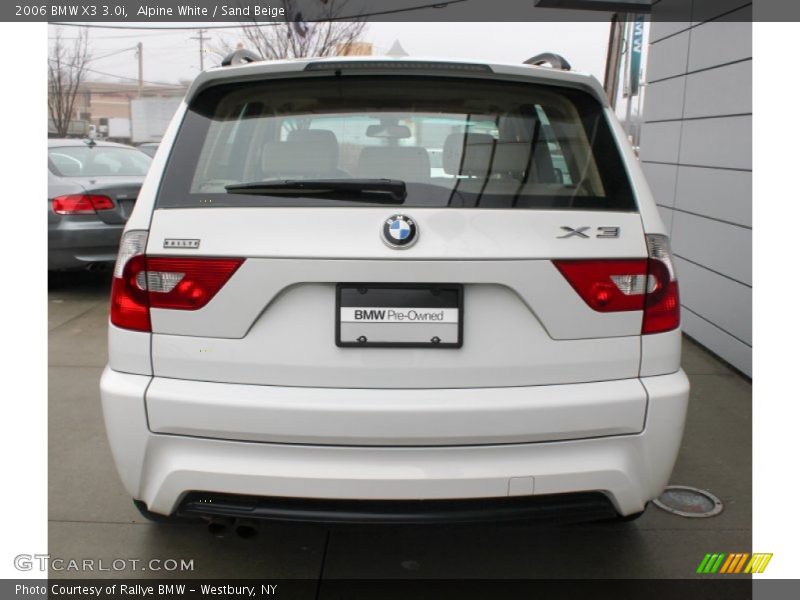 Alpine White / Sand Beige 2006 BMW X3 3.0i