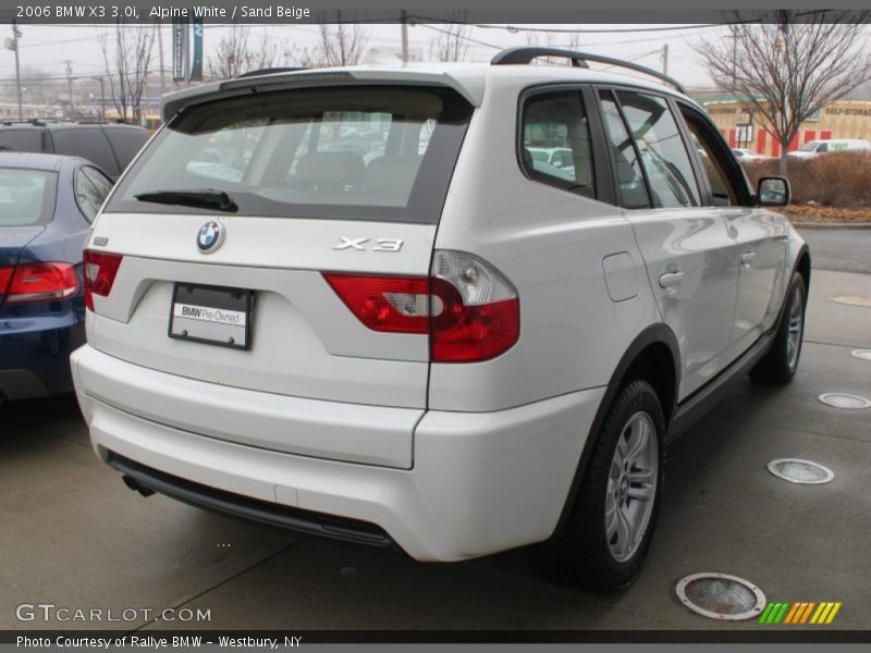 Alpine White / Sand Beige 2006 BMW X3 3.0i