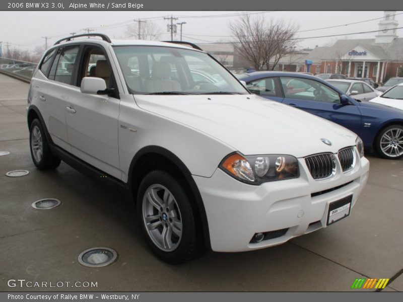 Alpine White / Sand Beige 2006 BMW X3 3.0i