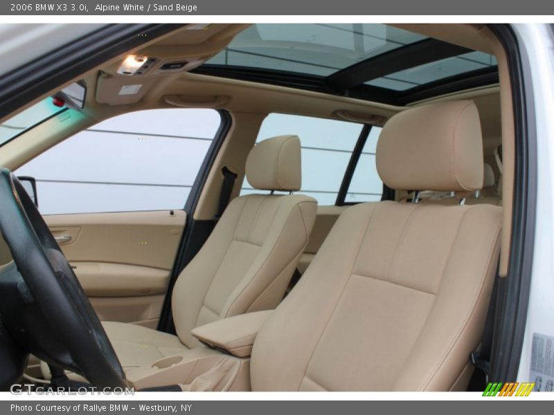 Alpine White / Sand Beige 2006 BMW X3 3.0i