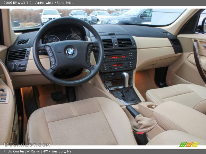 Alpine White / Sand Beige 2006 BMW X3 3.0i