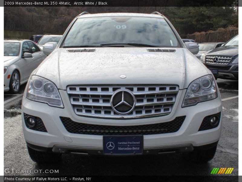 Arctic White / Black 2009 Mercedes-Benz ML 350 4Matic