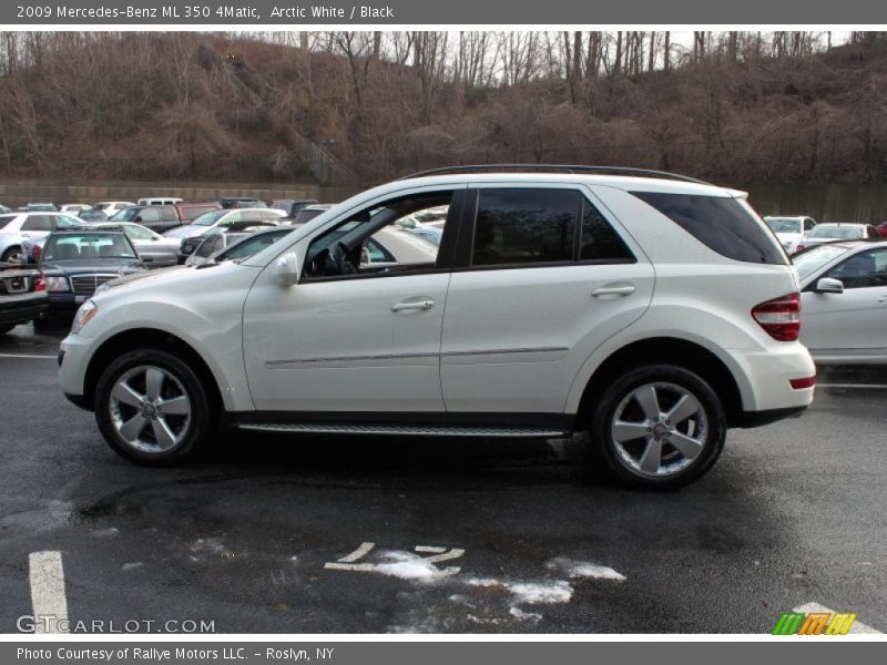 Arctic White / Black 2009 Mercedes-Benz ML 350 4Matic