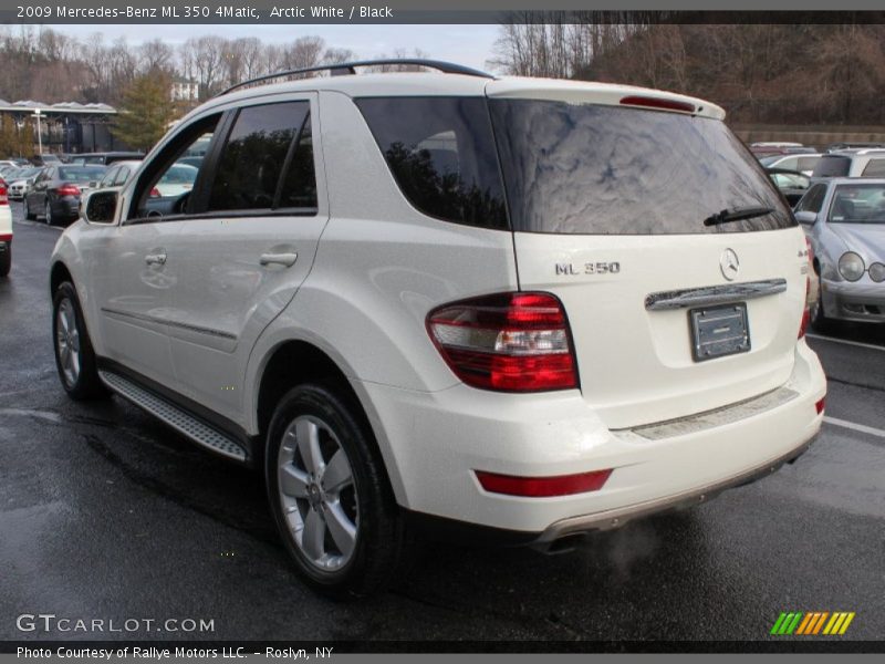Arctic White / Black 2009 Mercedes-Benz ML 350 4Matic