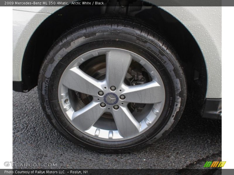 Arctic White / Black 2009 Mercedes-Benz ML 350 4Matic