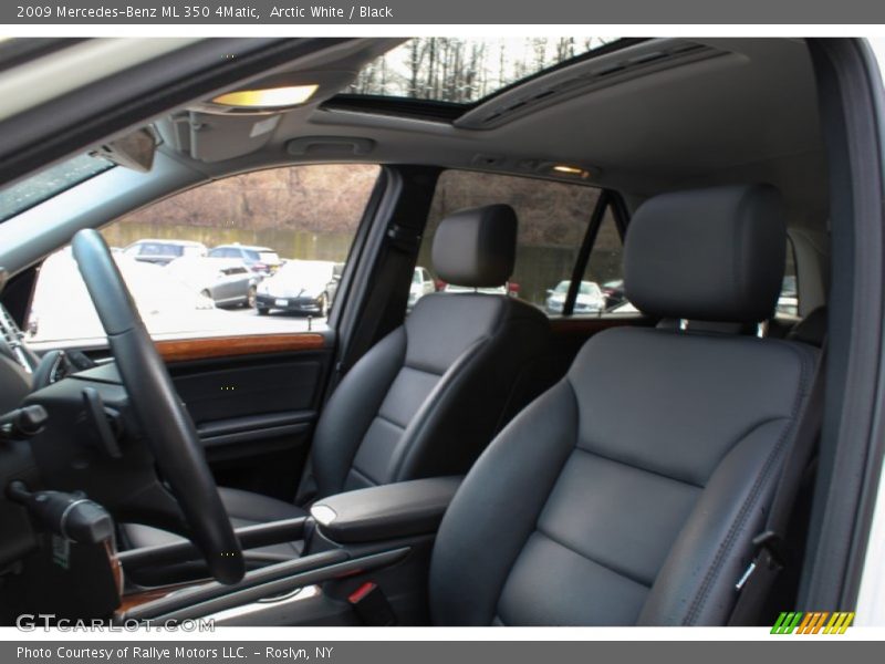 Arctic White / Black 2009 Mercedes-Benz ML 350 4Matic